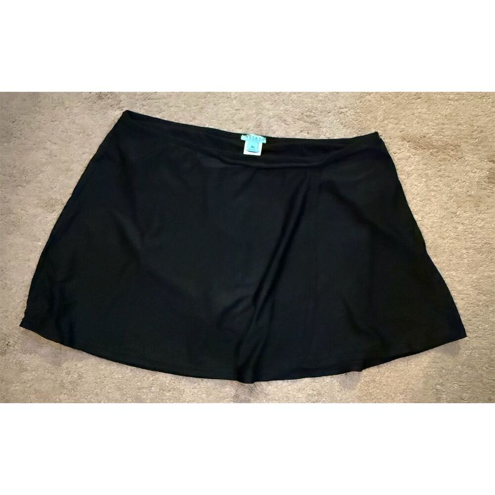 SPANX Black Swim Skirt Bikini Cover